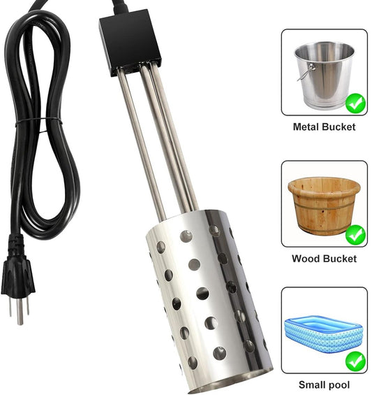 Submersible water heater for Stock Tank Pool and Cold Bath